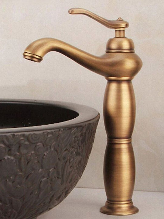 Mixing Tall Sink Faucet Retro Bronze