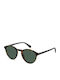 Polaroid Unisex Sunglasses with Brown Tartaruga Plastic Frame and Green Lens PLD4153/S 086/UC
