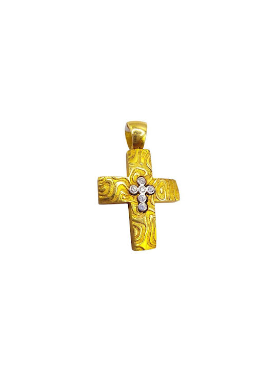 Velegrakis Damen Gold Kreuz 14K