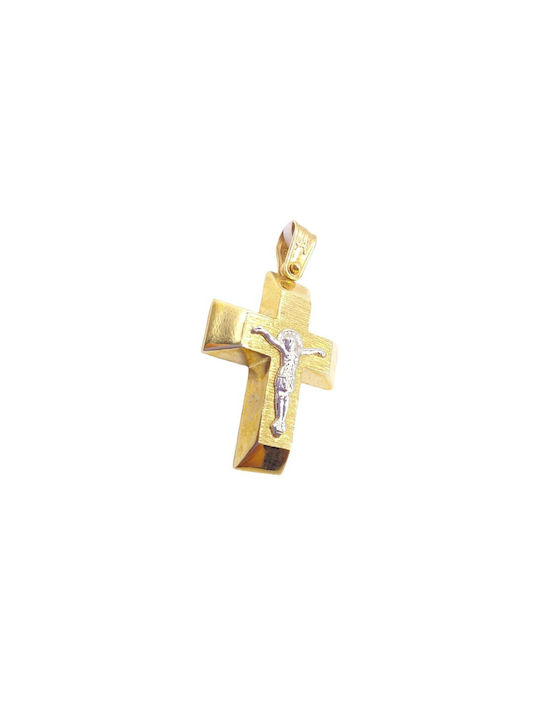 Velegrakis Herren Gold Kreuz 14K