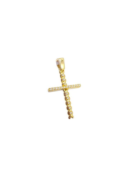 Velegrakis Damen Gold Kreuz 14K