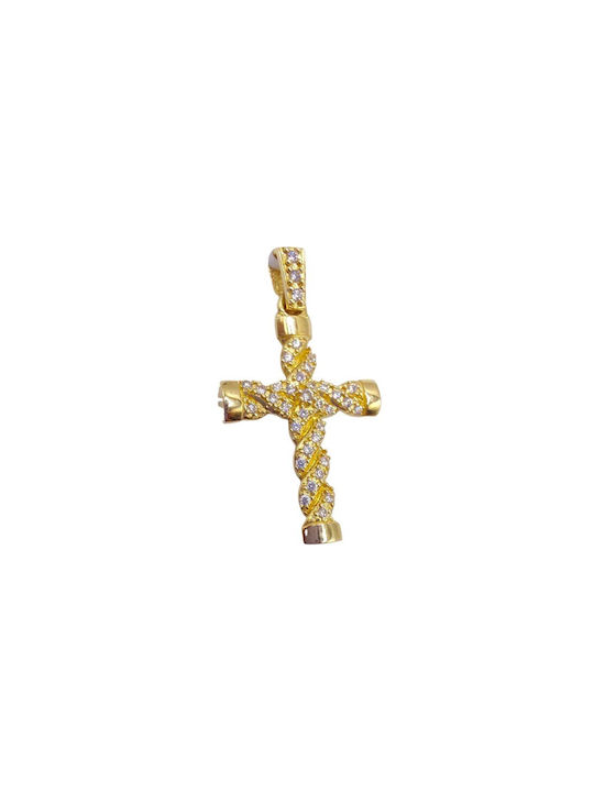 Velegrakis Damen Gold Kreuz 14K