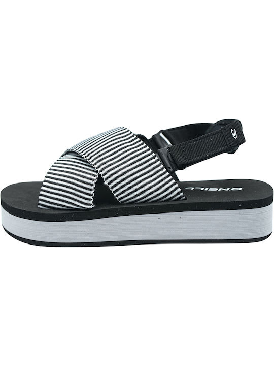 O'neill Women's Flat Sandals in Black Color