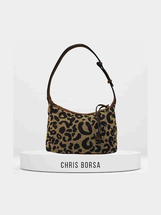 Chris Borsa Leather Women's Bag Shoulder Brown