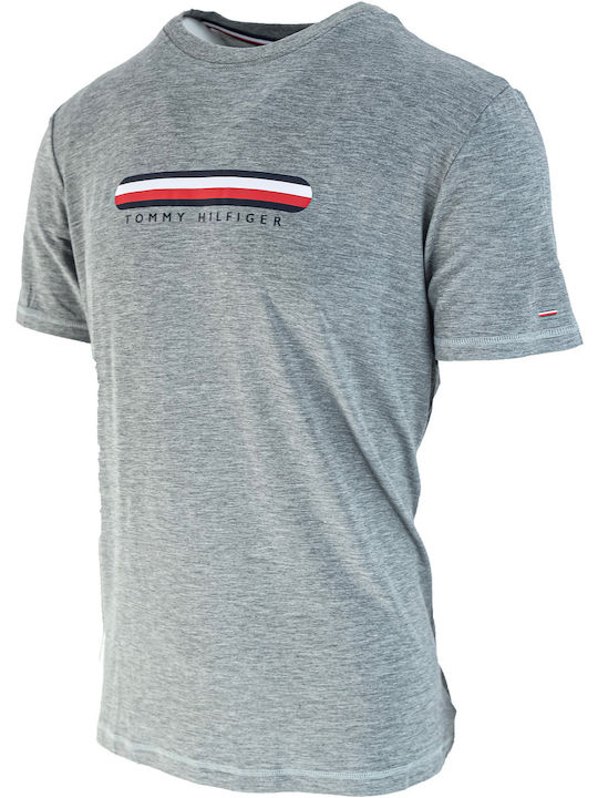 Tommy Hilfiger T-shirt Bărbătesc cu Mânecă Scurtă Gri