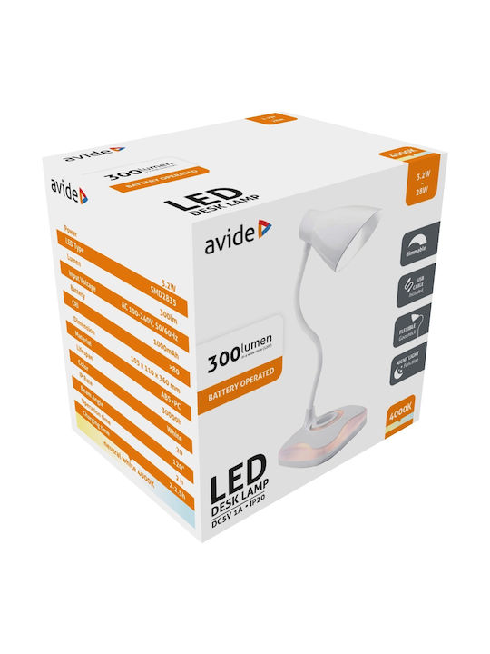 Avide ABLDL-USB-3.2W LED Bürobeleuchtung in Weiß Farbe