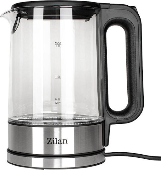 Zilan Βραστήρας 1.7lt 2200W Ασημί