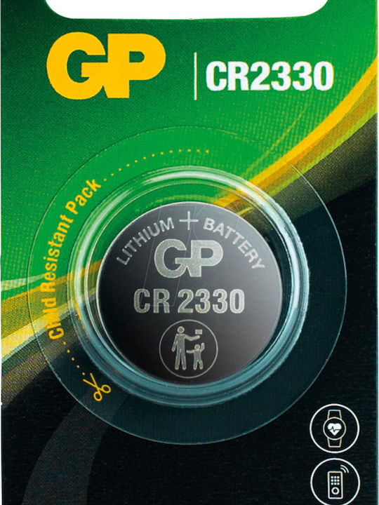 GP Batteries Μπαταρία Λιθίου Ρολογιών CR2330 3V 1τμχ