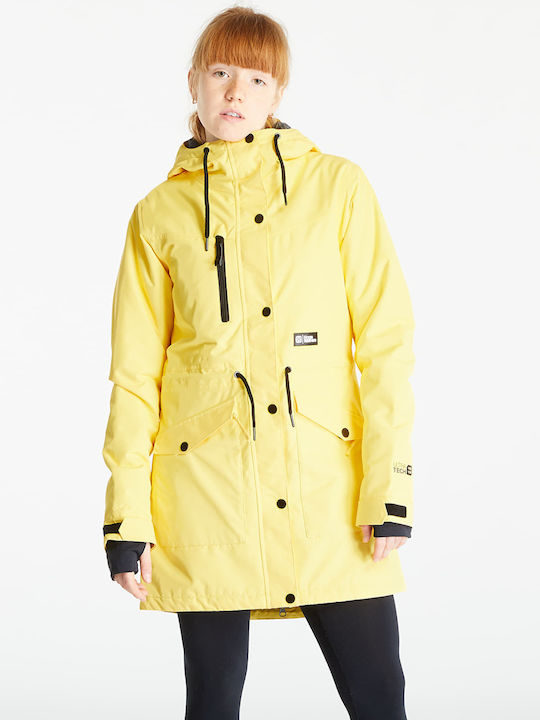 Kurz Damen Puffer Jacke für Winter Mehrfarbig