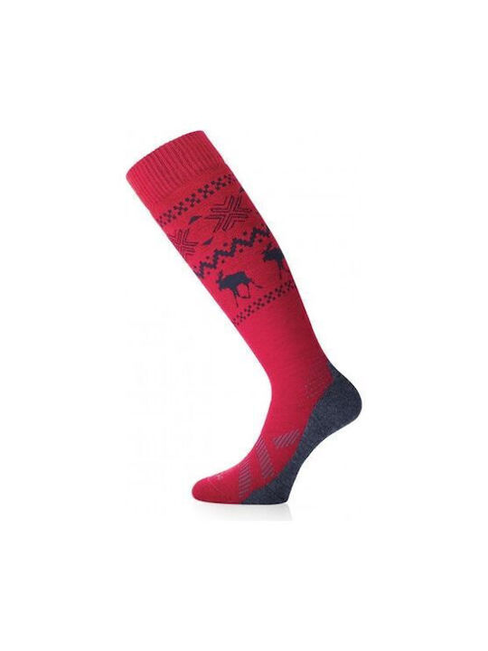 Lasting Ski & Snowboard Socks Red 1 Pair