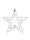 TnS Christmas Decorative Pendant Star Illuminated Plastic Warm White