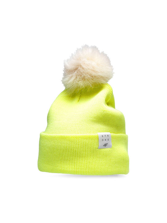 4F Kids Beanie Knitted Yellow