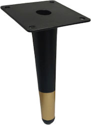 JGS S.A. Metallisches Möbelbein für Couch 15cm Schwarz & Gold JGS S.A. Metallisches Möbelbein für Couch 15cm Schwarz & Gold