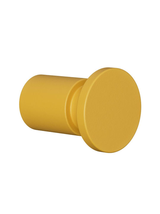 Pam & Co Single Wall-Mounted Bathroom Hook Yellow