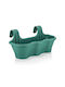 Serinova Planter Box Plastic Green 28x25.8cm.