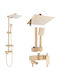 Rea Shower Column with Mixer Gold