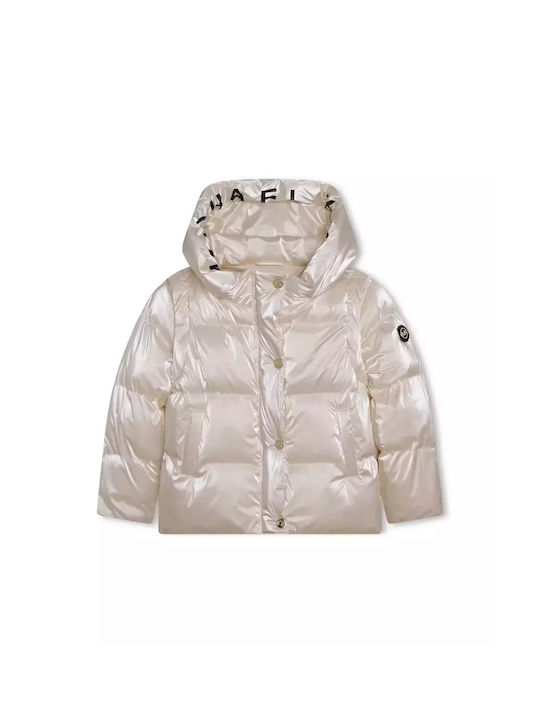 Michael Kors Quilted Coat White