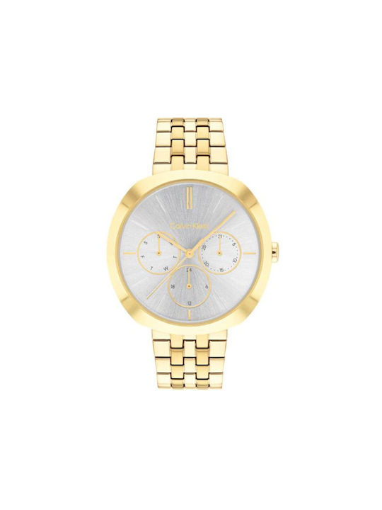 Calvin Klein Uhr mit Gold Metallarmband