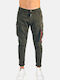 Trousers Cargo Elastic in Super Skinny Fit Black