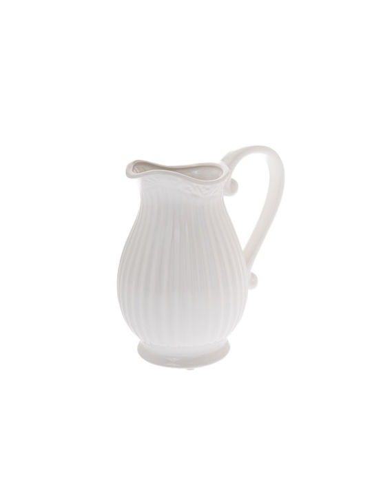 Iliadis Βază decorativă Ceramic White 20cm 1buc