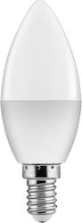 Powertech Λάμπα LED για Ντουί E14 και Σχήμα C37 Φυσικό Λευκό 600lm