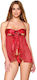 Dreamgirl Sexy Babydoll Κόκκινο