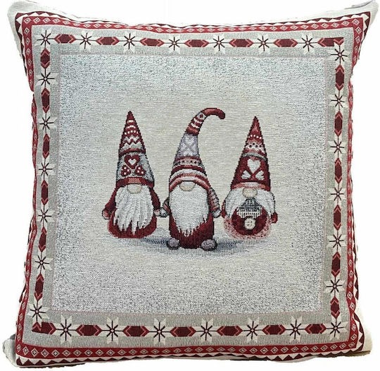 Linea Home Christmas Decorative Pillowcase Gray 45x45cm