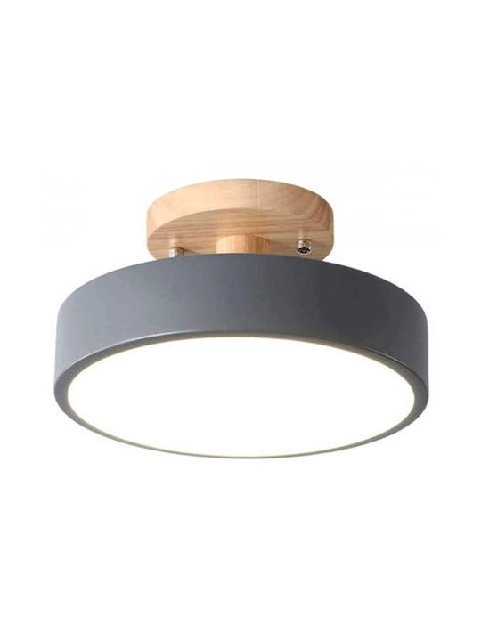 Powertech Leuchte Deckenleuchte 18cm Gray mit Integrierter LED