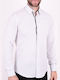 Kedi Men's Shirt Long Sleeve White