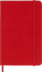 Moleskine Weekly Agenda 2024 Red