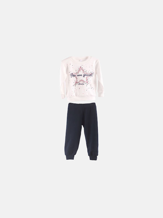 Dreams Set Top & Bottom Kids Pyjamas Ecru