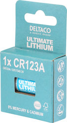 Deltaco Μπαταρία Λιθίου CR123A 3V 1τμχ