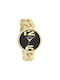 Oozoo Timepieces Watch with Gold Ceramic Bracelet