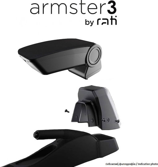 Rati Armster Car Fabric Armrest for Dacia Spring Black