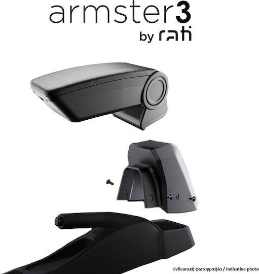 Rati Armster Car Leather Armrest for Volkswagen Golf Black