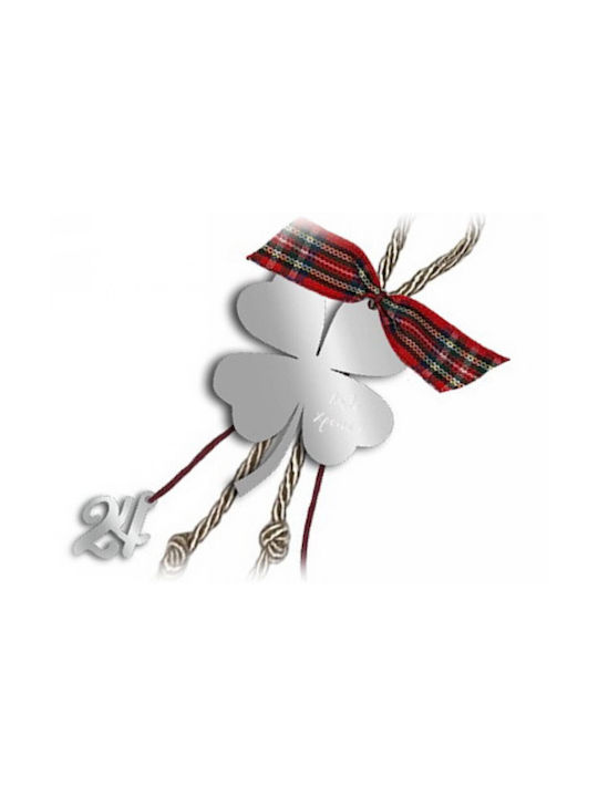 Lucky Charm Clover Silver made of Plexiglass 1pcs