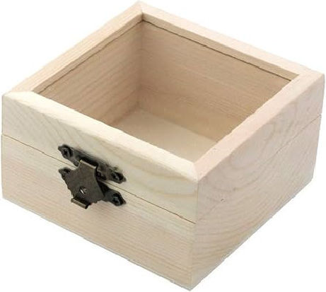 Huaxin Dekorative Box Hölzernes 7x7x4cm