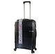 Stelxis Hard Black Travel Suitcase with 4 Wheels