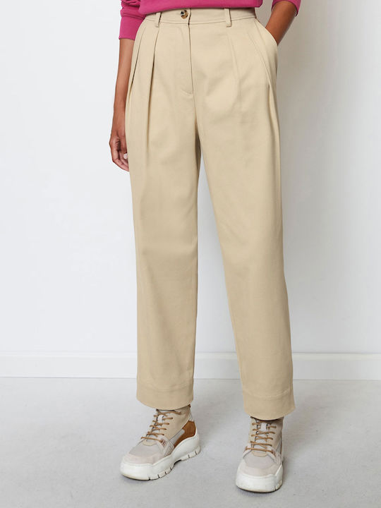 Marc O'Polo Damen Stoff Hose Beige