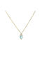 Sky Blue Halskette aus Gold 14K