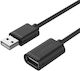 Unitek 5m USB 2.0 Cable A-Male to A-Female (YC418GBK)
