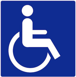 Auto Gs Sign Self-Adhesive "Disabled" 21165