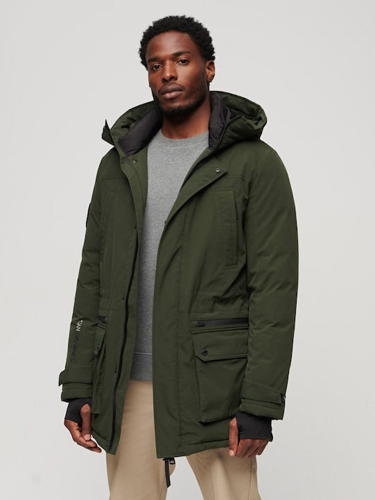 City Winter Jacke Parka Wasserdicht Khaki