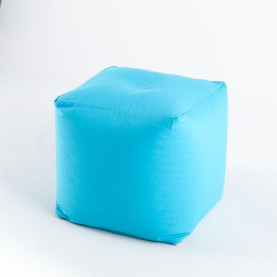 За Табуретка Тюркоазено 45x45x45см