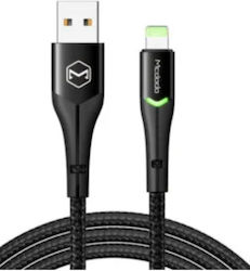 Mcdodo LED to Lightning Cable Μαύρο 1.2m (CA-7840)