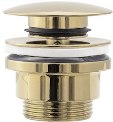 Rea Brass Sink Valve Gold