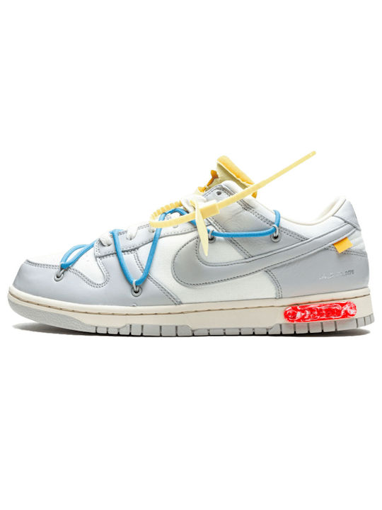 Nike Dunk Low Off-White Lot 5 Ανδρικά Sneakers Sail / Neutral Grey / Battle Blue