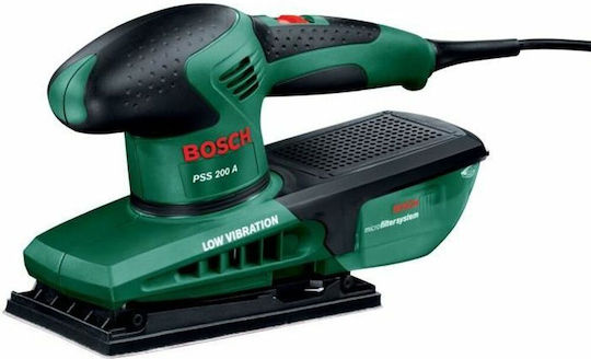 Bosch PSS 200 A Έκκεντρο Τριβείο 182mm Ρεύματος 200W με Ρύθμιση Ταχύτητας και με Σύστημα Αναρρόφησης