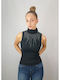 Lynne Women's Athletic Blouse Sleeveless Black