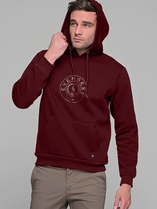Sweatshirt mit Kapuze Burgundisch